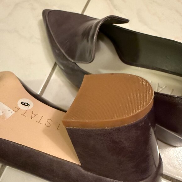 1.State Grey Leather Heels US 6 - Picture 3 of 4
